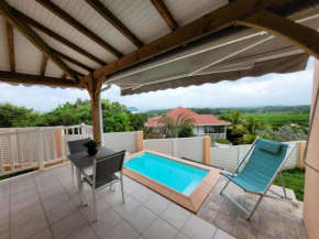 Villa d'une chambre a Les Trois Ilets a 500 m de la plage avec piscine privee jardin clos et wifi